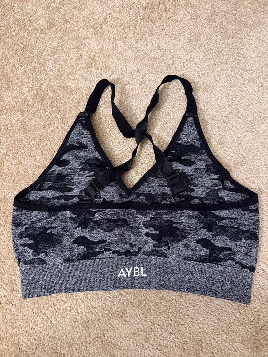 AYBL Evolve Camo Seamless Sports Bra - Black Size Large - Picture 4 of 6